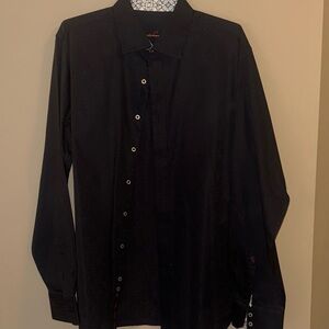 Robert Graham Navy Casual Button Down Shirt